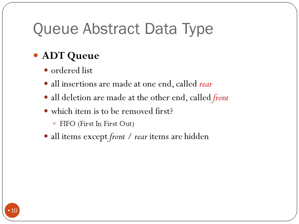 Abstract data type